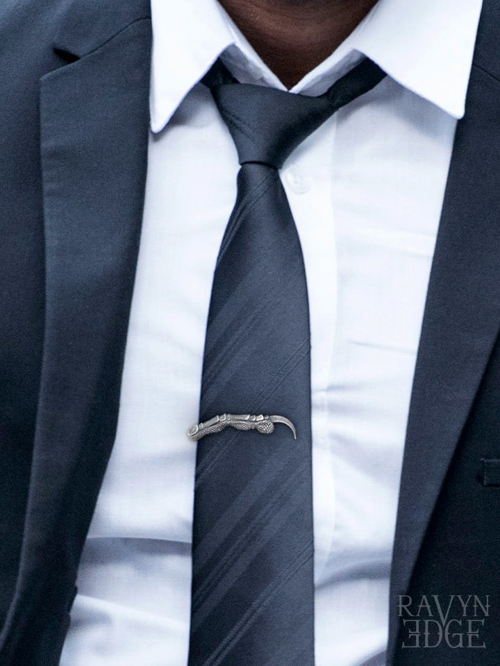 Silver Tie clip with monogram Burberry - Vitkac KR