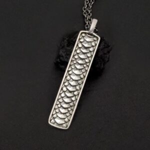 Dragon Scale Bar Necklace